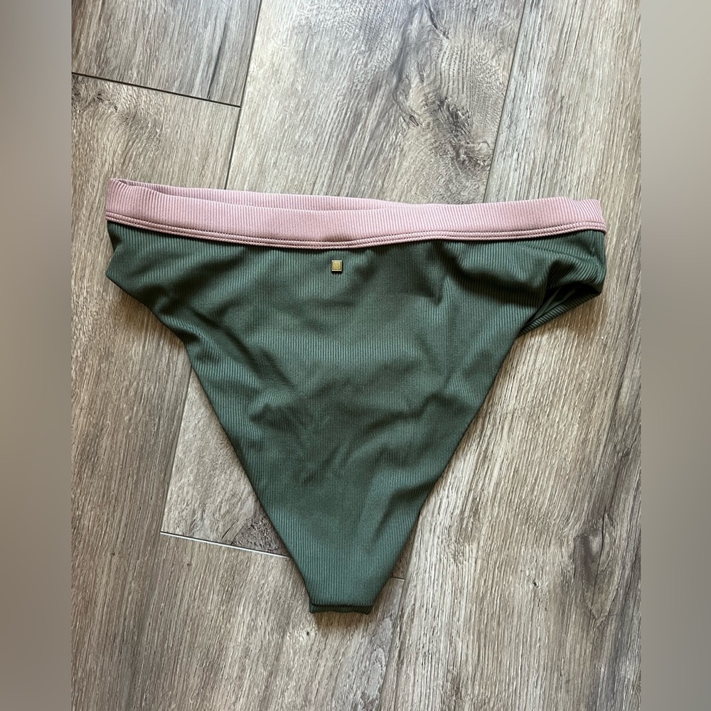 Ribbed high waisted swimsuit bottoms - Picture 2 of 3